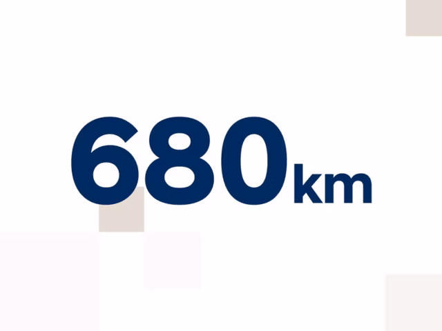 Dojezd až 680 km.